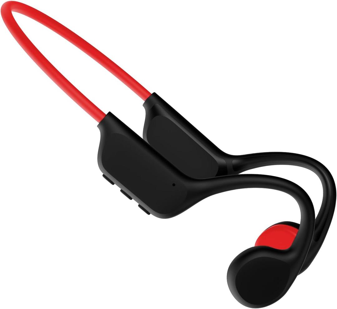 Bone Conduction Swimming Headphones, IP68 Waterproof Earbuds with MP3 Player, Bluetooth 5.4 Open Ear Sport Earphones, Underwater Headphones for Swimming, Running, Cycling