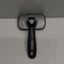 Self Cleaning Shedding Brush - Skin Friendly Grooming Tool for Dogs, Cats, and Horses, Deshedding and Hair Removal for Long and Short Haired Pets, Black