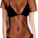 Goodstoworld Unisex 3D Fake Abs T Shirts Shredded Chest Printed Short Sleeve Costume Novelty Tees Shirt (XL)