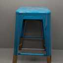 Flash Furniture Lily 30" High Metal Indoor Bar Stool in Teal - Stackable Set of 4