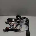 FURRYFECTION Plaid Dog Harness for Small Dogs | No Pull Reflective Pet Harness | No Choke Adjustable Dog Vest Harnesses | with Leash | Easy Control Handle | Front Lead | Seat Belt | Beige&White | S