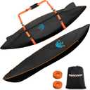 Kayak Cover 600D Waterproof UV Protection and Dust Resistant Heavy Duty Full Canoe Cover for Indoor/Outdoor Kayak/Canoe/Paddle Board with Storage Bag Kayak Covers for Outdoor Storage