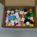 50 Pcs Mini Resin Animal Tiny Resin Animals Figurines Bulk Miniature Little to Hide Small Animal Figures Bulk for Micro Fairy Party Favors Garden Landscape Accessories Dollhouse Crafts Decor