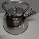 All-Clad Specialty Stainless Steel Tea Kettle 2 Quart Induction Pots and Pans, Cookware Silver