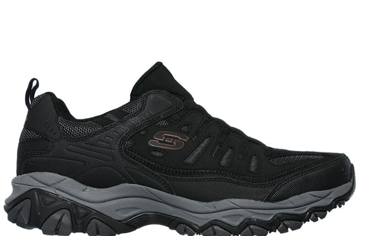 Skechers Men's Qtr Cut-Out Slip-On W/Air-Cooled Memory Foam, 9.5, Black