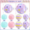 Jetec 12 Pcs 24 Inch 16 Inch Pastel Inflatable Christmas Balls Large PVC Macaroon Color Inflatable Ornaments Blow up Candy Ball Decorations for Xmas Tree Holiday Yard Lawn Porch Outdoor