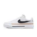 Nike Women's Court Legacy Lift Shoes, White/Black-Hemp-Team Orange, 9.5