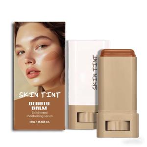 Skin Tint & Contour Stick - Hydrating Serum-Infused Tinted Beauty Balm Foundation Stick, Buildable Coverage for a Natural, Fresh Finish, Quick Application for All Skin and Daily Use