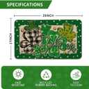 Artoid Mode Shamrock Polka Dot St. Patrick's Day Doormat, Home Decor Low-Profile Switch Rug Door Mat Floor Mat for Indoor Outdoor 17x29 Inch