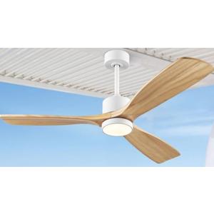 72" Outdoor Ceiling Fans with Lights and Remote Control, Large Ceiling Fan with Lights High CFM Quiet 3 Blades Propeller Wood Ceiling Fan, Outdoor Fan for Patio Porch Gazebo