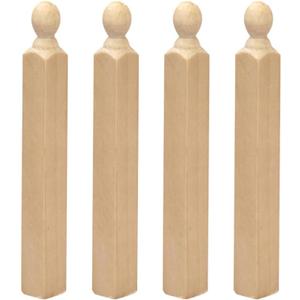 UPKOCH Miniature Dollhouse Accessories 1 12 Scale Mini Simulated Wooden Railing Shaft Staircase Spindles Furniture Posts for Dollhouse Decoration