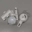 LEVERLOC Razor Holder for Shower 2 Pack, Powerful Suction Cup Shower Hooks for Towel, Loofah, Razor, Squeegee, Damage-Free Wall Hooks, Shaver Holder for Bathroom, Easy to Install and Reuse, White