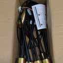 Sputnik Chandelier 12-Light, Mid Century Modern Height Adjustable Ceiling Light Fixture for Dining Room, Kitchen Island, Living Room,Bedroom-Black and Gold