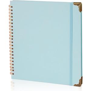 Joyberg Scrapbook 80 Pages, Scrapbooking Supplies 8 x 8 In, Scrapbook Album Suitable for Album Memory Book Wedding, Anniversary Family, DIY Craft Projects (Blue)