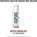 Isopure Low Carb 100% Pure Whey Isolate Protein Powder, Gluten Free, With Vitamins, Dutch Chocolate, 25g Protein Per Serving, 3.07 Lbs, 41 Servings (Packaging May Vary) (EXP 09/29/27)