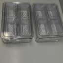 ZIJUND 14 Pack Fridge Organizer, Stackable Refrigerator Organizer Bins with Lids, BPAFree Fridge Organizers and Storage Containers for Fruit, Vegetable, Food, Drinks, Cereals, Clear