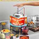 Nacho Cheese Dispenser, 2.8Qt Nacho Cheese Dip Warmer with Pump, Hot Fudge Warmer with 9-Level Temperature Adjustment, Commercial Sauce Dispenser Machine for Queso para Nachos, Caramel Syrup Pumps