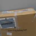 Rolling Salon Tray on Wheels with Braiding Hair Platform, Metal Salons Tray Cart with 2 Magnetic Bowls, Hairstylist Tray for Salon Station, Height Adjustable Salons Trolley Cart for Salon&Spa Use (Large)