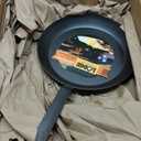 Lodge 12 Inch Carbon Steel Skillet - PFAS-Free Pre-Seasoned Carbon Steel Frying Pan for High-Heat Searing - Long Handle Design for Omelets, Grilling, and Campfire Cooking - Made in the USA
