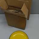 Klikel 6 Pack of Colored Salad Plates - Dishwasher And Microwave Safe Ceramic 8" Plate Set - Black Outside With Color Inside