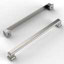 Amerdeco 10 Pack Brushed Satin Nickel Cabinet Pulls 10 Inch(256mm) Hole Center Cabinet Hardware Kitchen Cabinet Handles for Bathroom Drawer Pulls Dresser Pulls ZH0001