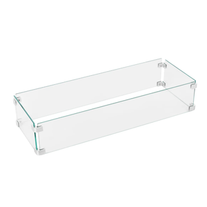 Nuu Garden Glass Wind Guard for Fire Pit Table, Tempered Glass Heat Resistance - 29 in. X 10 in. X 6 in - On Sale - Bed Bath & Beyond - 42408106 https://share.google/cFSmnFwU862U3K6ru, this is correct, size: 29" x 10"