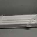 Briwooody Baseboard Molding with LED Duct, 2.6FT White, 12 Pcs, Classic