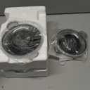 Kitchen in the box Food Processor, Electric Meat Grinder & Food Chopper with 400W Powerful Veggie Chopper-2 Bowls8 Cup+8 Cup & 2 Bi-Level Blades for Meat/Fish/Vegetable/Baby FoodBlack Button