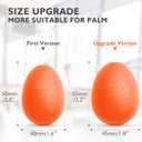 2 x Peradix Hand Grip Strength Trainer, Stress Relief Ball, Wrist Rehab Therapy Hand Grip Equipment Ball Squishy Tools - Set of 3 Finger Resistance Exercise Squeezer (Standard Size - Orange Green Black)