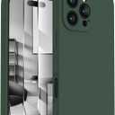 FireNova Designed for iPhone 16 Pro Max Case, Silicone Upgraded [Camera Protection] Phone Case with [2 Screen Protectors], Soft Anti-Scratch Microfiber Lining Inside, 2024, Alpine Green
