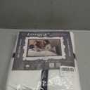 LOVQUE 100% Washed Cotton Duvet Cover Twin Size, Linen-Like Textured White Fade-Resistant Natural Bedding Set (No Comforter), 68x90 Inches