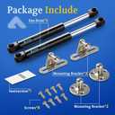 ARANA 10 Inch 33lbs Gas Struts for Cabinets Door, 10'' 150N Truck Tool Box Shocks Lift Lid, Gas Spring Lift Support for Aluminum Toolbox Pickup Tool Box Boat Hatch Storage Lid Toybox, 2 Pack