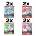 Gatorade Energy Chews, 4 Flavor Variety Pack, Caffeine Free, B12, 1.06 oz - 100 Calorie Pouches, (8 Pack) (EXP 10/13/26)
