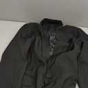 LookbookStore Womens Notched Lapel Pockets Button Work Office Blazer Jacket Suit (Medium, Black)