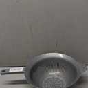 YBM HOME 9.75 Inch Plastic Strainer Colander with Long Handle  Made of Food Safe BPA-Free Plastic - Use for Pasta, Noodles, Spaghetti, Vegetables and More 31-1130-gray (1, Gray)