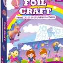 Yazhiji Foil Art Craft Kits for Kids Unicorns Princess Mess -Free Fun Activity Set for Child,DIY Printing Craft Kits, Gifts for Ages 4 5 6 7 8 9 10 11 12 Party Supplier Toys for Boys Girls