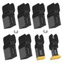 100PCS Oscillating Saw Blades, Professional Universal Titanium Multitool Blades for Wood Plastics Metal, Quick Release Multi Tool Blades Kits Fit Dewalt Ryobi Milwaukee Rockwell Fein