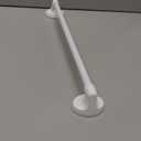Kenney Magnetic Curtain Rod for Metal Doors or Metal Surfaces, No Drill Curtain Rod, Adjustable Magnetic Rod, Multi-Use Design, 16-28 inch Window Privacy Drapery Rods, Appliance Rods, White Finish