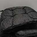 Chair Cushion, 4 Pack Chair Cushions for Dining Chairs, Chair Pads and Mat with Ties for Indoor Kitchen Seat and Desk (4 Count - 17 x 16 in, Black)