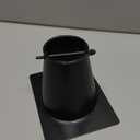 Rain Chain Gutter Adapter, Blue Powder Coated Gutter Adapter Rust Resistant Rain Chains for Outside (Black Adapter)