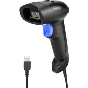 NetumScan USB 1D Barcode Scanner, Handheld Wired CCD Barcode Reader Supports Screen Scan UPC Bar Code Reader for Warehouse, Library, Supermarket