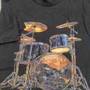 Drumset Music Instrument Motif Art Drumset T-Shirt, S