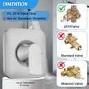 Shower Handle Replacement for Moen T2471BN Genta LX Posi-Temp Valve Trim Kit, Fits 2510 2520 2570 2590 Valves, Brushed Nickel Shower Trim Kit Shower Lever Handle (Valve Not Included)
