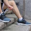 MEHOTO Mens Running Shoes Athletic Tennis Sneakers Lightweight Slip On Walking Shoes for Gym Jogging Workout Size7-13 (11, Greyblue)