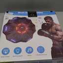 2025 New Music Boxing MachineSmart Bluetooth Boxing MachineMusic Punch Machine for Kids and AdultsBoxing Music TrainerEquipment for Home, Office, GymBlack