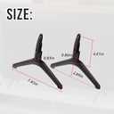 TV Stand Legs Only Compatible with Samsung TV UN43TU7000F,UN43TU700DF, BE43T(Left: BN96-50854A Right: BN96-50855A),Not Compatible with Other Models.Tv Stand Base for 43 inch TV