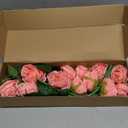 IPOPU Pink Roses Artificial Flowers 12PCS Pink Fake Roses Dried Silk Flowers with Single Stems Faux Rose Realistic Pink Flower Centerpieces for Tables Wedding Bouquet Floral Arrangements