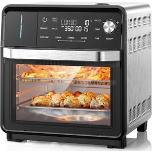 Nuwave Combi Steam Oven, Non-Toxic Stainless Steel Multi-Cooker, 16 quarts
Air Fry, Sous Vide, Toast & More, 50-450°F Precision, 120 Presets, Moisture Control, Programmable, Easy to Clean