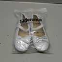 Kiderence Girls Flat Mary Jane Shoes School Party Dress Ballerina White Shoe (Toddler/ Little Kids) F640 White - 13M