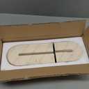 Book Ends for Shelves, Resin Heavy Duty Decorative Bookends, Retro Arch Book Holder for Heavy Books, Imitation Travertine Book Stopper for Home Decor, Study, Bookshelf, Desktop, Set of 2